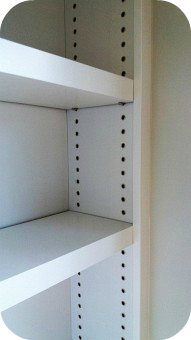 shelving at london library wall